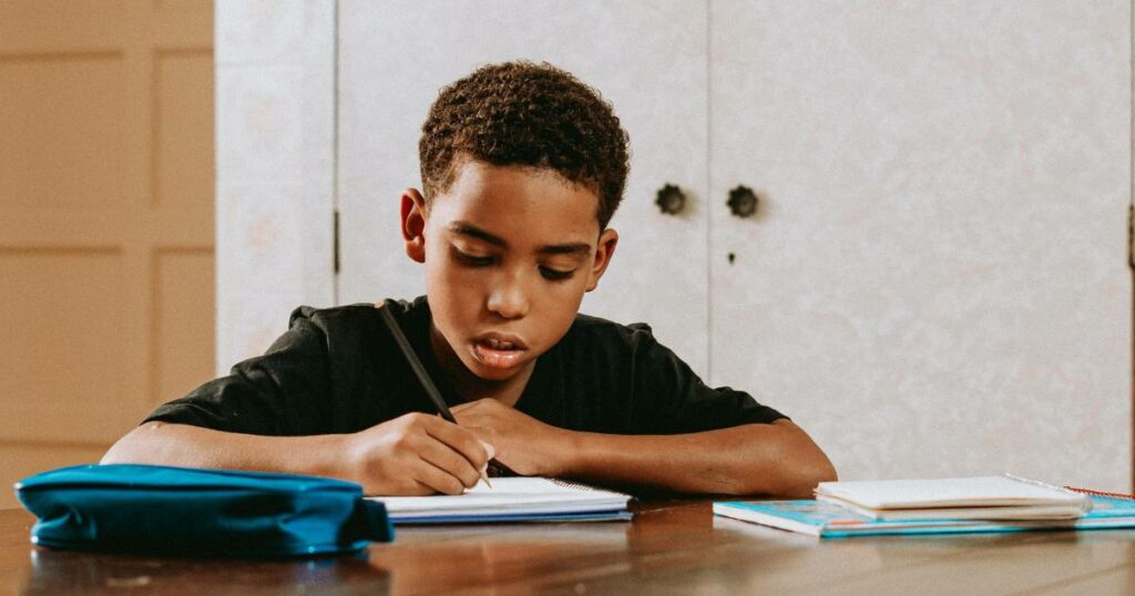 caderno de caligrafia