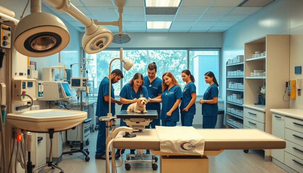 hospital veterinário equipamentos de emergência