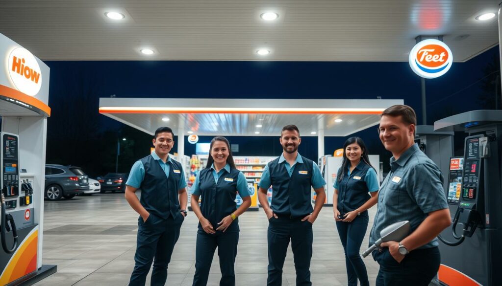 vagas para posto de gasolina em lojas de conveniência