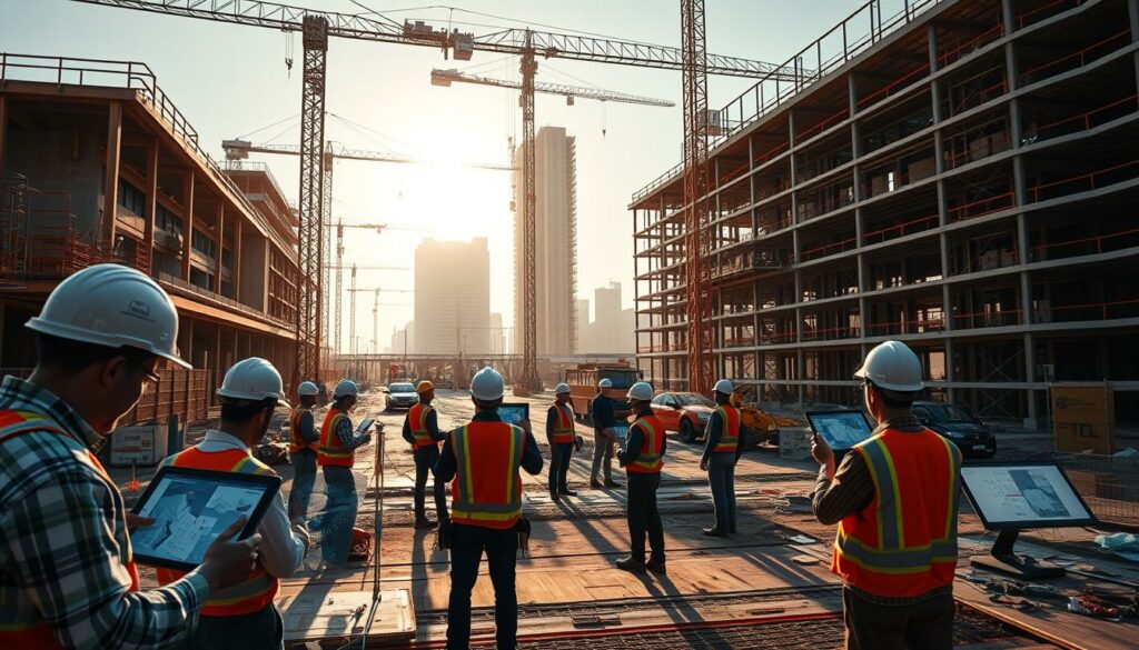 Construtora de obras utilizando tecnologia digital no gerenciamento
