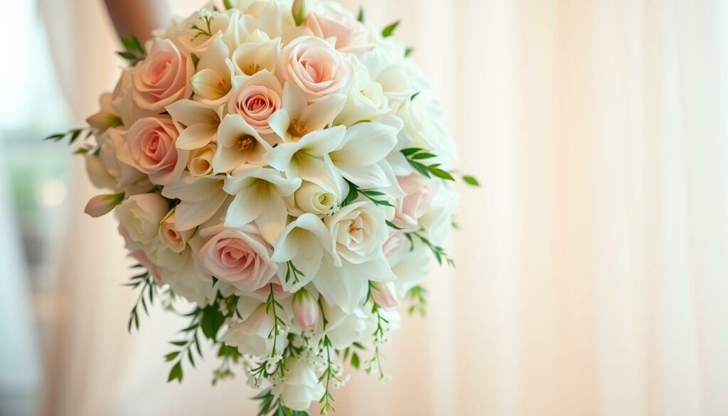 bouquet de casamento cascata com flores elegantes bouquet de casamento cascata com flores elegantes