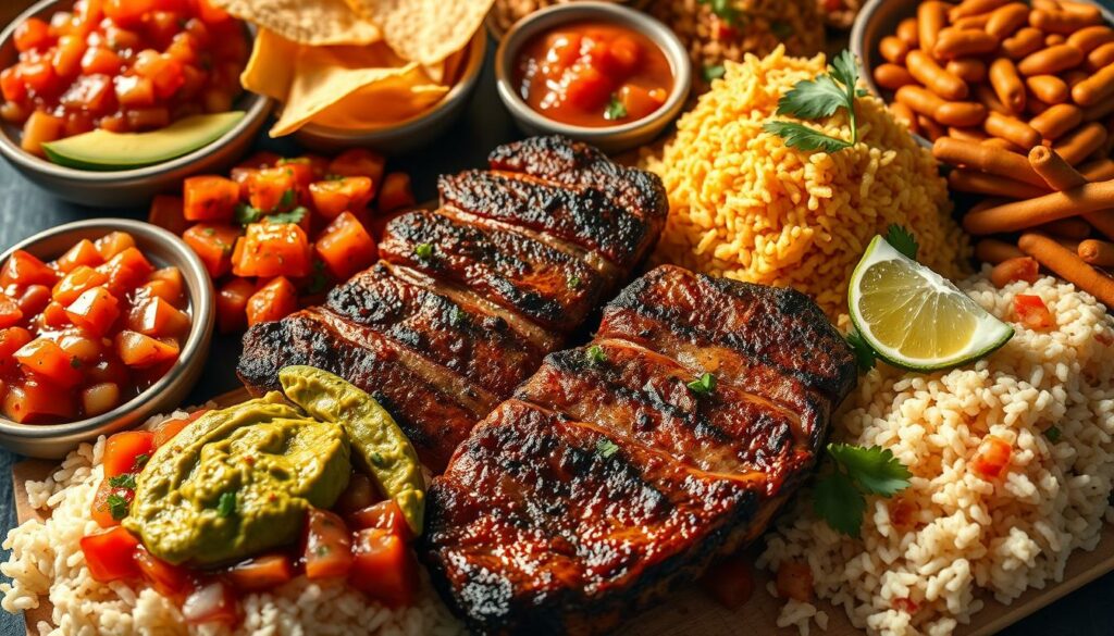 comida mexicana colorida em montagem perfeita no TikTok