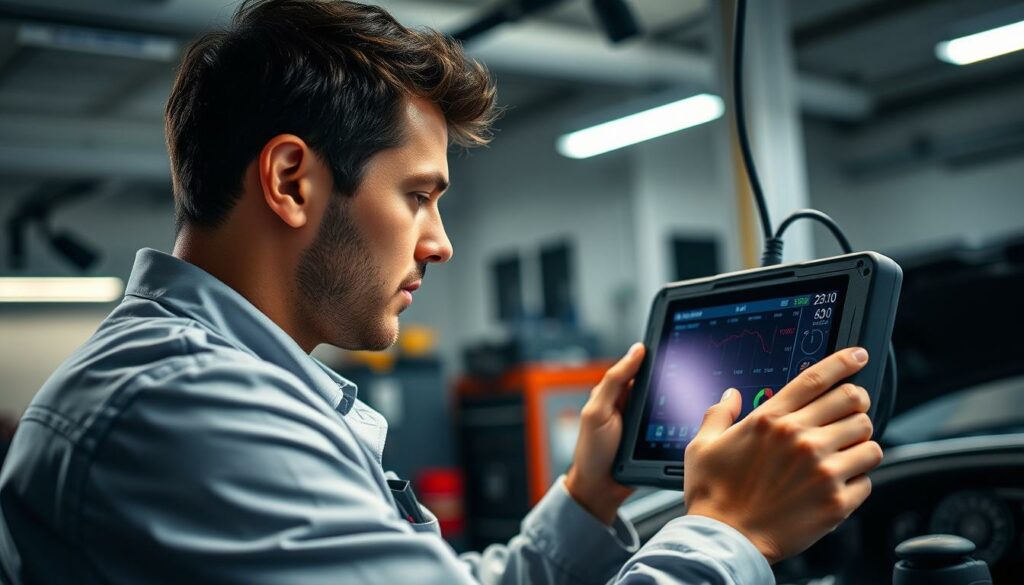 diagnóstico automotivo com scanner profissional