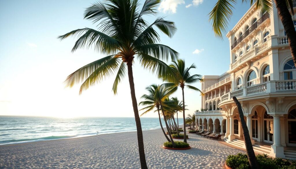 hotel à beira-mar com vista para o oceano