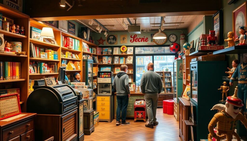loja de brinquedo para aniversário com produtos retrô autênticos