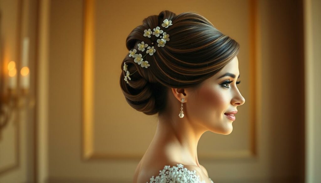 penteado de noiva e maquiagem profissional