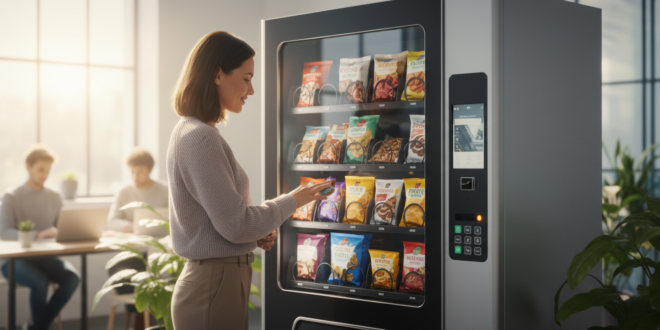 Máquina automática lanches saudáveis