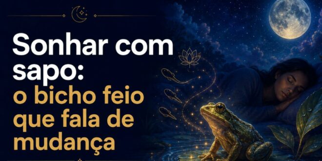 sonhar com sapo